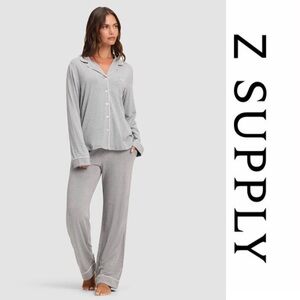 NWT | Z Supply | Menswear Style Pajama Set | Heather Grey | Size L | Retail$148